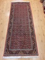 Vintage handgeknoopt perzisch tapijt loper bidjar 247x93, Huis en Inrichting, Stoffering | Tapijten en Kleden, Info@SlatsAntiek.nl