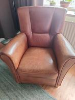 Old saddle leren fauteuil/ whiskeystoel, Huis en Inrichting, Fauteuils, Ophalen, Gebruikt, 75 tot 100 cm, Leer