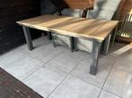 Mooie tuintafel - polywood en metaal, Ophalen, Gebruikt, Rechthoekig, Hout