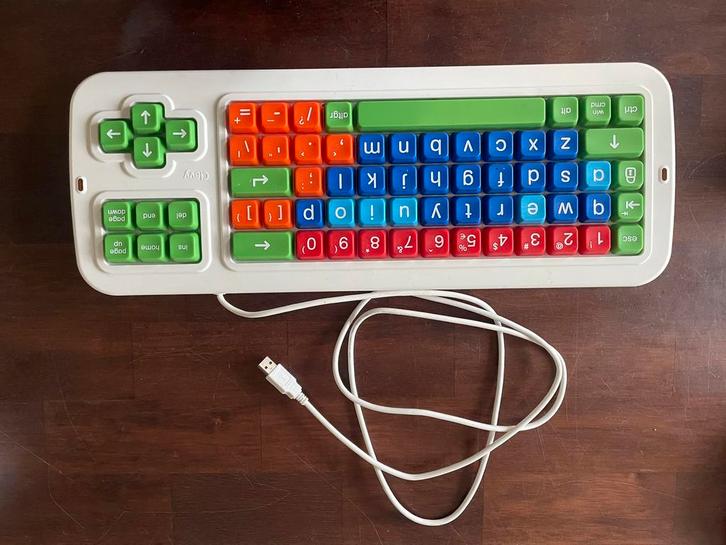 Clevy Kinder Toetsenbord - Visuele Ondersteuning, Computers en Software, Toetsenborden, Nieuw, Qwerty, Bedraad, Ophalen of Verzenden