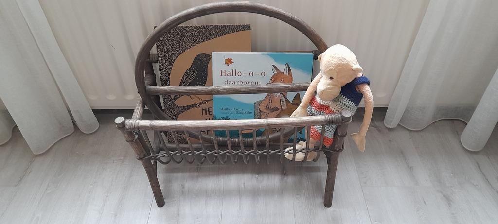 Vintage manou bamboe tijdschriften # kinderboeken mand, Kinderen en Baby's, Kinderkamer | Inrichting en Decoratie, Ophalen