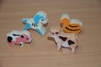 Dieren, beestjes en poppetjes met rammeltje.     Retro., Ophalen of Verzenden, Gebruikt, Jongen of Meisje