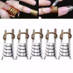 5 stuks Metalen Nagels Sjablonen in Doosje. Nagelstyliste., ., Nieuw, Ophalen of Verzenden, .