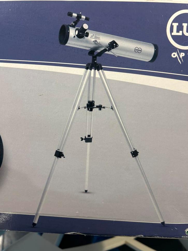 Luxon Telescoop met Statief, Audio, Tv en Foto, Optische apparatuur | Telescopen, Zo goed als nieuw, Lenzentelescoop (refractor)