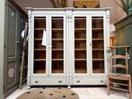 Xxl vitrinekast buffetkast servieskast boekenkast vintage, Ophalen, Zo goed als nieuw, 200 cm of meer, Nvt