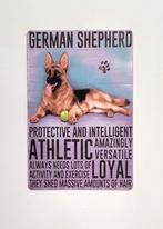 Duitse Herder hond eigenschappen reclamebord van metaal deco, Info@deconoord.nl, Deco Noord, Nieuw, Ophalen of Verzenden