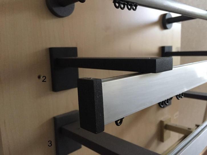 Wandsteun 19 cm Wepro Certo zilver rail glad aluminium, Huis en Inrichting, Stoffering | Gordijnen en Lamellen, Nieuw, Minder dan 50 cm