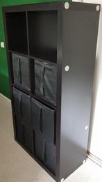 Zwarte ikea kallax kast, Huis en Inrichting, Kasten | Overige, Ophalen, Gebruikt