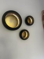 Candle holder metal black, Ophalen of Verzenden, Zo goed als nieuw, Metaal, Minder dan 25 cm