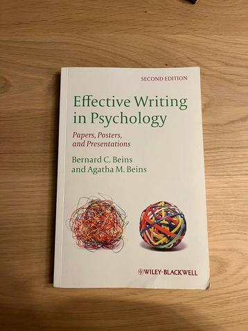 Effective writing in psychology beschikbaar voor biedingen