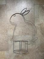 "Haas" Vorm van Metaal met Bloempotring voor Plant, Rond, Ophalen of Verzenden, Zo goed als nieuw, Aardewerk