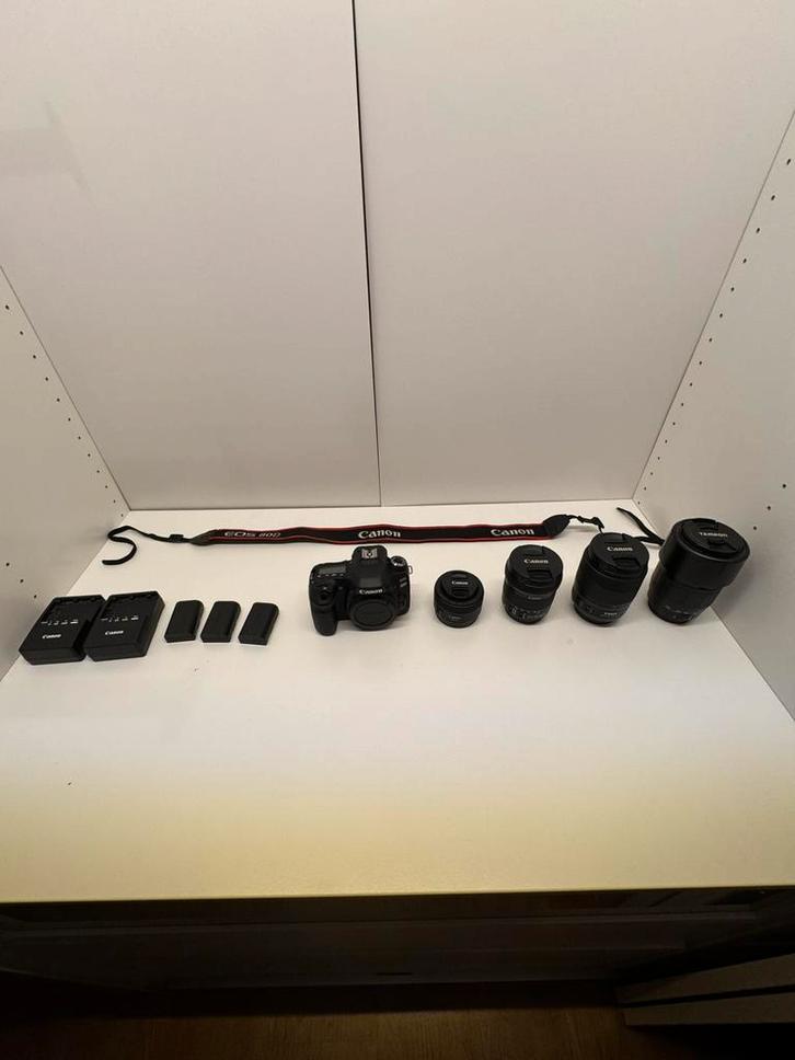 Canon EOS 80D + Accessoires, Audio, Tv en Foto, Fotocamera's Digitaal, Zo goed als nieuw, Spiegelreflex, Canon, 4 t/m 7 keer, Ophalen