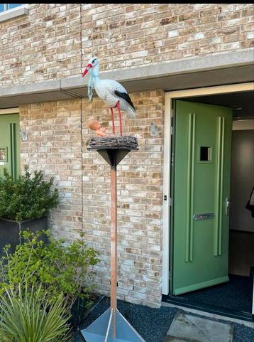 Ooievaar geboortebord ooievaarsnest beschikbaar voor biedingen