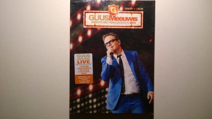Guus Meeuwis - Groots Met Een Zachte G 2013 (DVD + 2 CD), Cd's en Dvd's, Dvd's | Muziek en Concerten, Nieuw in verpakking, Muziek en Concerten