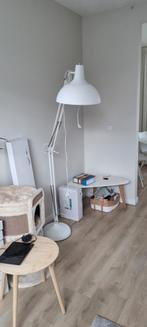 Witte vloerlamp, 150 tot 200 cm, Gebruikt, Metaal, Ophalen