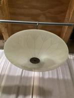 Vintage plafondlamp ,glas,diameter 50 cm, Ophalen of Verzenden