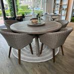 Rough ronde Tuinset — Diningset Ø150cm met plateau – ZGAN, Verzenden, ., Zo goed als nieuw, .