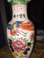 Chinese Vaas met Bloem en Vogel Decoratie, Antiek en Kunst, Antiek | Vazen, Ophalen of Verzenden