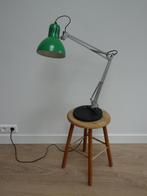 Vintage groene architectenlamp Ikea zware voet, Ophalen of Verzenden, Zo goed als nieuw, Metaal, Minder dan 50 cm
