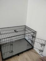 Hondenbench, zwart, groot, Dieren en Toebehoren, Hondenhokken, Ophalen of Verzenden, Zo goed als nieuw, 75 tot 110 cm, 65 tot 100 cm