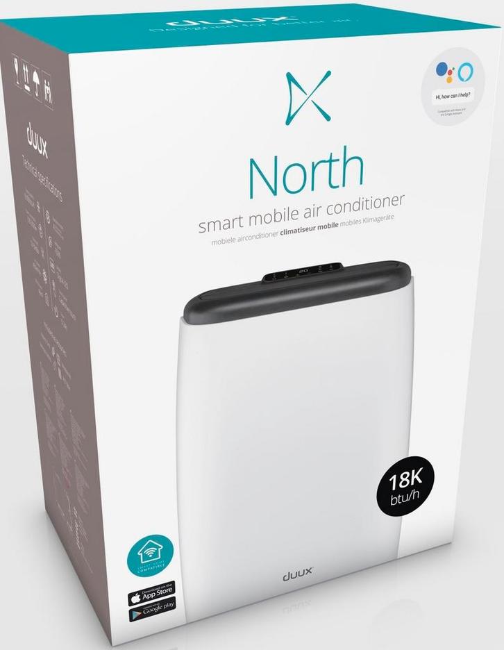 Nieuwe Mobiele Smart Airco Duux North 18.000 BTU/ u wit, Witgoed en Apparatuur, Airco's, Nieuw, Mobiele airco, Koelen en Ontvochtigen