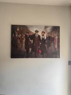Peaky Blinders glas schilderij, Huis en Inrichting, Ophalen of Verzenden, Zo goed als nieuw, Schilderij, 75 cm of meer