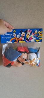 Vintage handpoppen disney mickey goofy donald, Ophalen of Verzenden, Donald Duck, Nieuw, Beeldje of Figuurtje