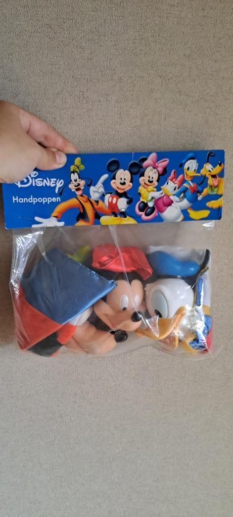 Vintage handpoppen disney mickey goofy donald, Verzamelen, Disney, Nieuw, Beeldje of Figuurtje, Donald Duck, Ophalen of Verzenden