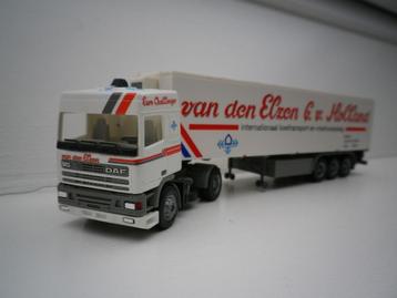 Herpa DAF 95 koeltrailer van den Elzen Boxtel. beschikbaar voor biedingen