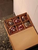 Vintage glazen gesuikerde kerstballen jaren 60, Ophalen of Verzenden, Zo goed als nieuw, Versiering