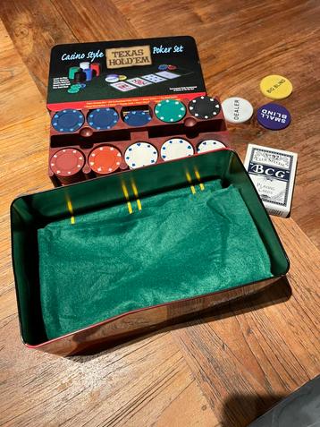 Texas Hold’em poker set beschikbaar voor biedingen