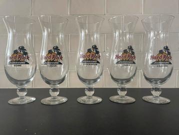 5 Hard Rock Café glazen beschikbaar voor biedingen