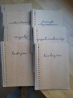 7x A4 notebooks met opschrift, Ophalen of Verzenden, Nieuw, A4