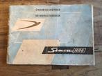 Instructieboekje SIMCA 1000, Ophalen of Verzenden
