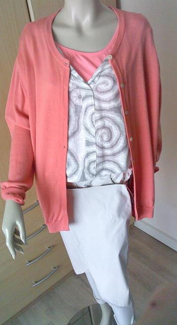 Peter Hahn vest oranje peach Tasmanian Wool vest maat 48 beschikbaar voor biedingen