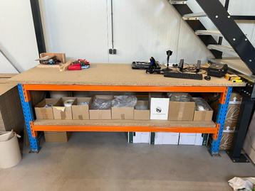 Magazijn werkbank / werktafel 270 cm – industriële kwaliteit beschikbaar voor biedingen