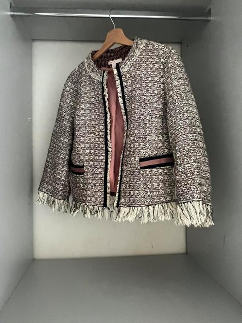 Esprit tweed jasje maat L franje jasje overgangsjasje, Kleding | Dames, Jasjes, Kostuums en Pakken, Zo goed als nieuw, Jasje, Maat 42/44 (L)