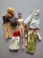Vintage barbie met pruiken / jaren 60 Mattel + kleding, Gebruikt, Ophalen of Verzenden, Pop