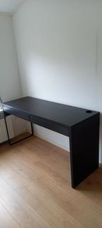 Micke Ikea zwartbruin bureau, Huis en Inrichting, Bureaus, Ophalen, Bureau