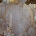 Babyshower Backdrop - Teddy Creme 230cm bij 180cm, Ophalen of Verzenden, Nieuw, Wanddecoratie