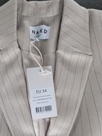 Naked beige streep blazer oversized xs., Ophalen of Verzenden, Nieuw, Maat 34 (XS) of kleiner, Beige