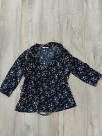 Overslag shirt bloemenprint maat M, Maat 38/40 (M), Blauw, Ophalen of Verzenden, America Today