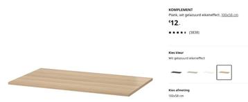 Ikea Pax kast accessoires: plank