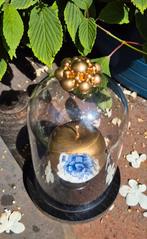 Stolp met "gouden" appel gedecoreerd met blauw/wit bloem, Huis en Inrichting, Woonaccessoires | Stolpen, Ophalen, Zo goed als nieuw