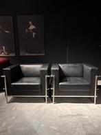 Corbusier Fauteuils - Replica Design Klassieker, Gebruikt, Design - industrieel, 75 tot 100 cm, Metaal
