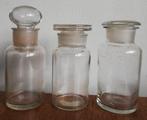 3 apotheekpotjes/flesjes, Verzenden