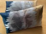 Kussens, velvet geborduurd (set van 2), Huis en Inrichting, Woonaccessoires | Kussens, Ophalen of Verzenden, Nieuw, Zwart, Rechthoekig