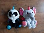 2 grote knuffels met glitteroogjes +/- 25cm €4 samen, Ophalen of Verzenden, Zo goed als nieuw, Overige typen