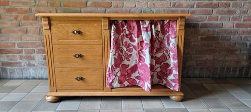 Tv-kast/dressoir cottagecore met/zonder vintage gordijntje, Huis en Inrichting, Kasten | Dressoirs, Gebruikt, 25 tot 50 cm, Ophalen