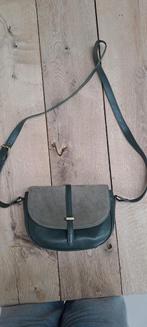 Groen lederen cross body tas van Sissy boy, Ophalen of Verzenden, Zo goed als nieuw, Groen, Schoudertasje